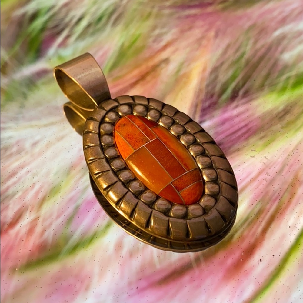 Vintage 925 stone pendant